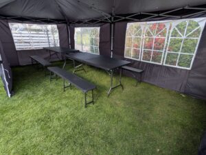 Partyzelt 3×6 m mieten – Festzelt, Gartenzelt, Faltpavillon